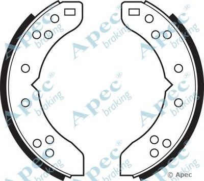 APEC BRAKING shu250 -  Комплект тормозных колодок